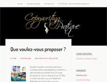 Tablet Screenshot of copywriting-pratique.com